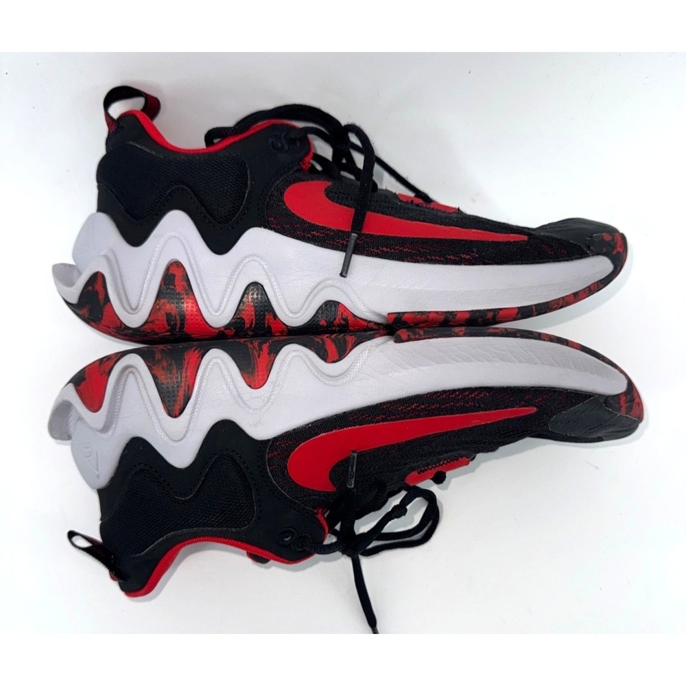 Nike Giannis Immortality 2 Mens Size 9.5 Red Black Basketball Shoes DM0825-005 - Picture 6 of 9